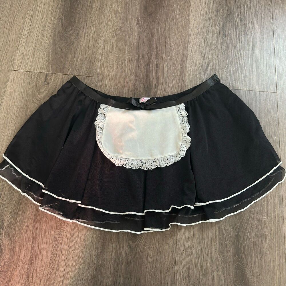 Women's Sexy Maid Cosplay Costume Lingerie Ruffled skirt